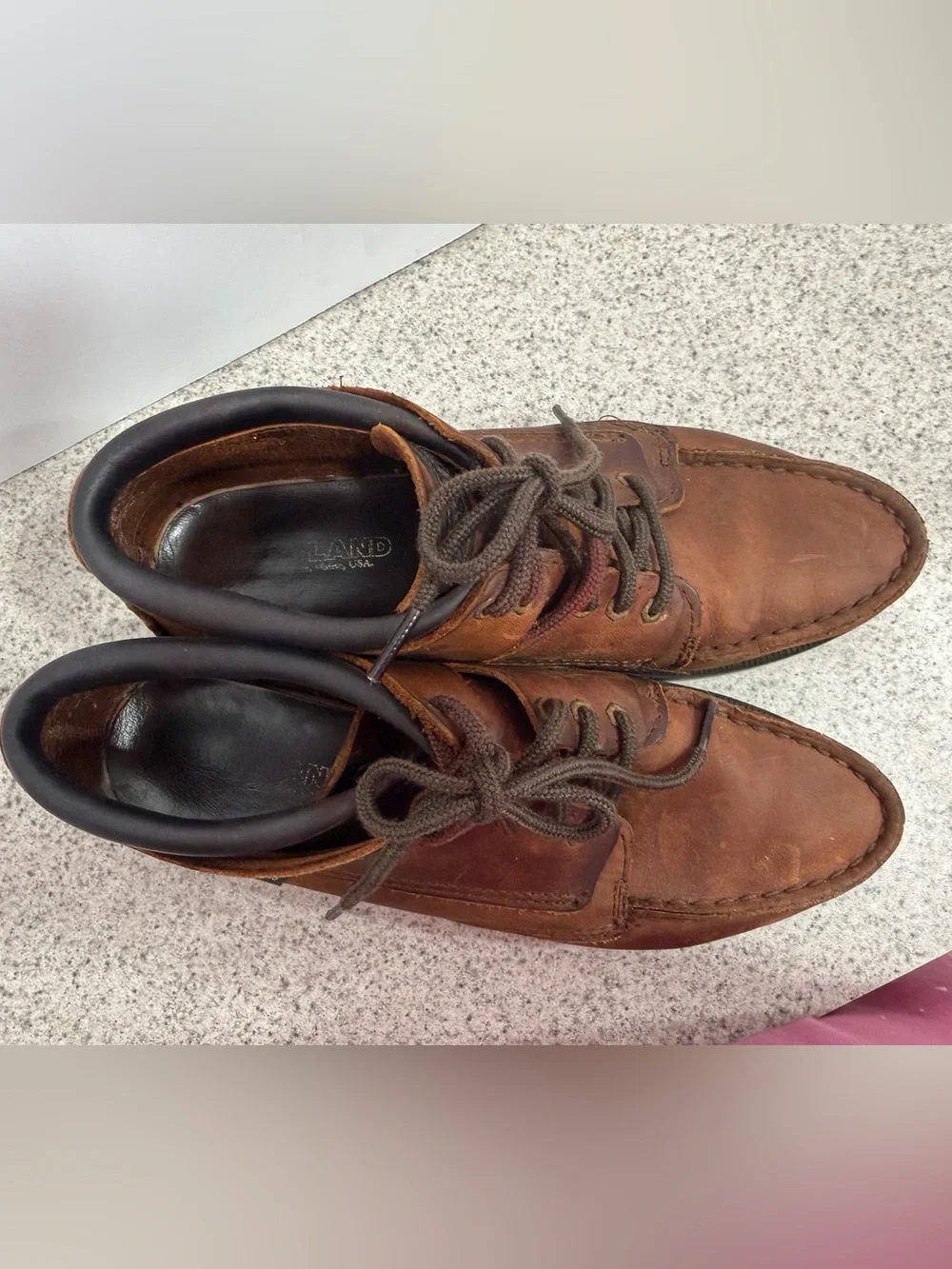 Vtg EASTLAND Seneca Camp Moc Chukka Leather Boots - Men’s Size 9.5 - Brown